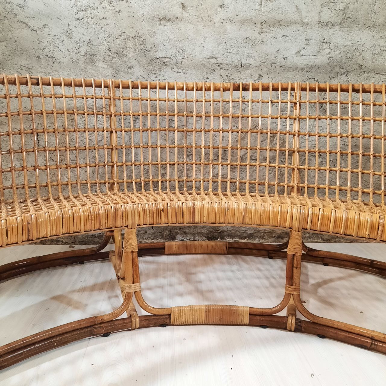 Living room - sofa, pair of armchairs - bamboo