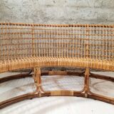 Living room - sofa, pair of armchairs - bamboo