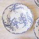 Set of 6 hollow plates earth of iron