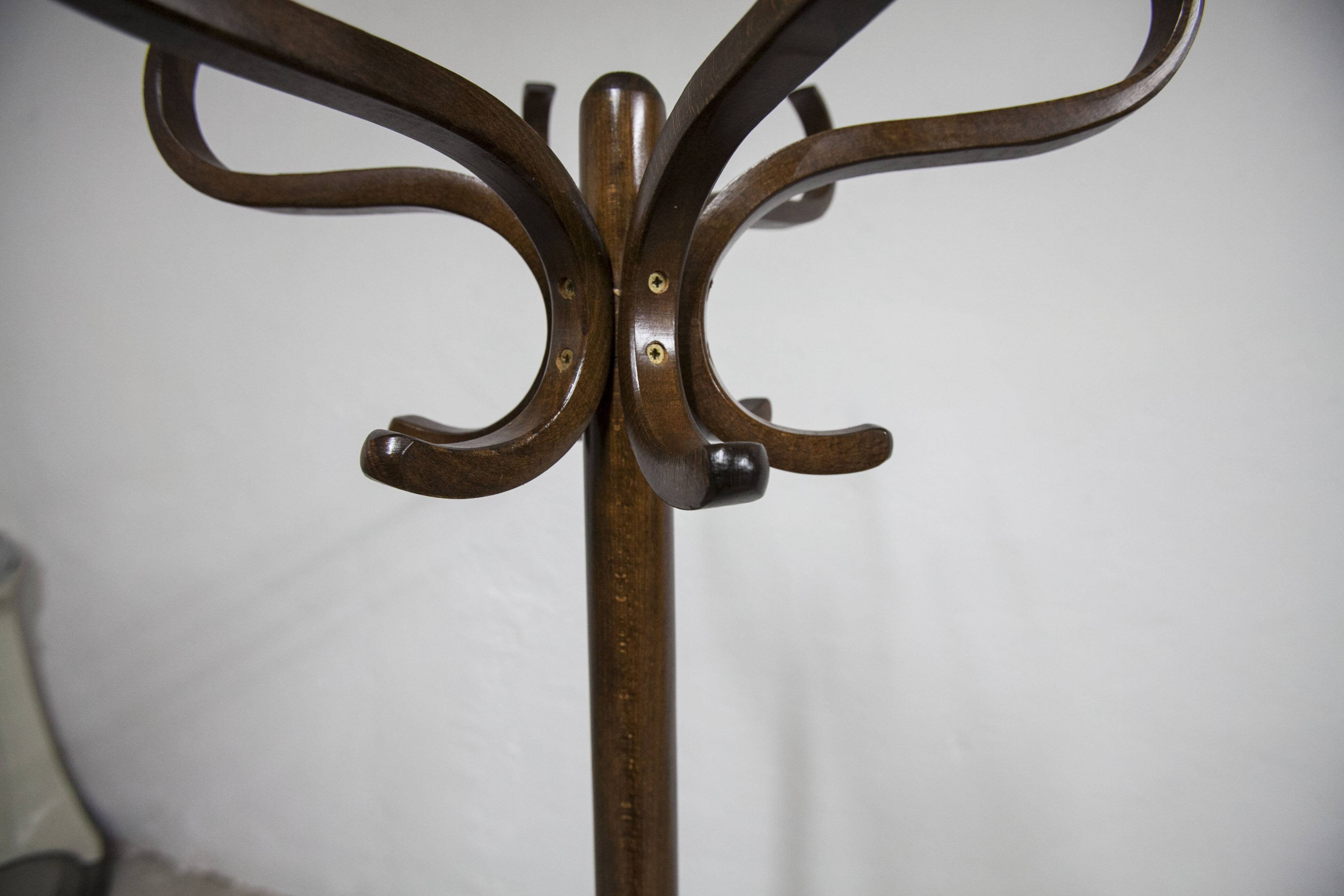 Baumann parrot coat rack 1970 dark oak