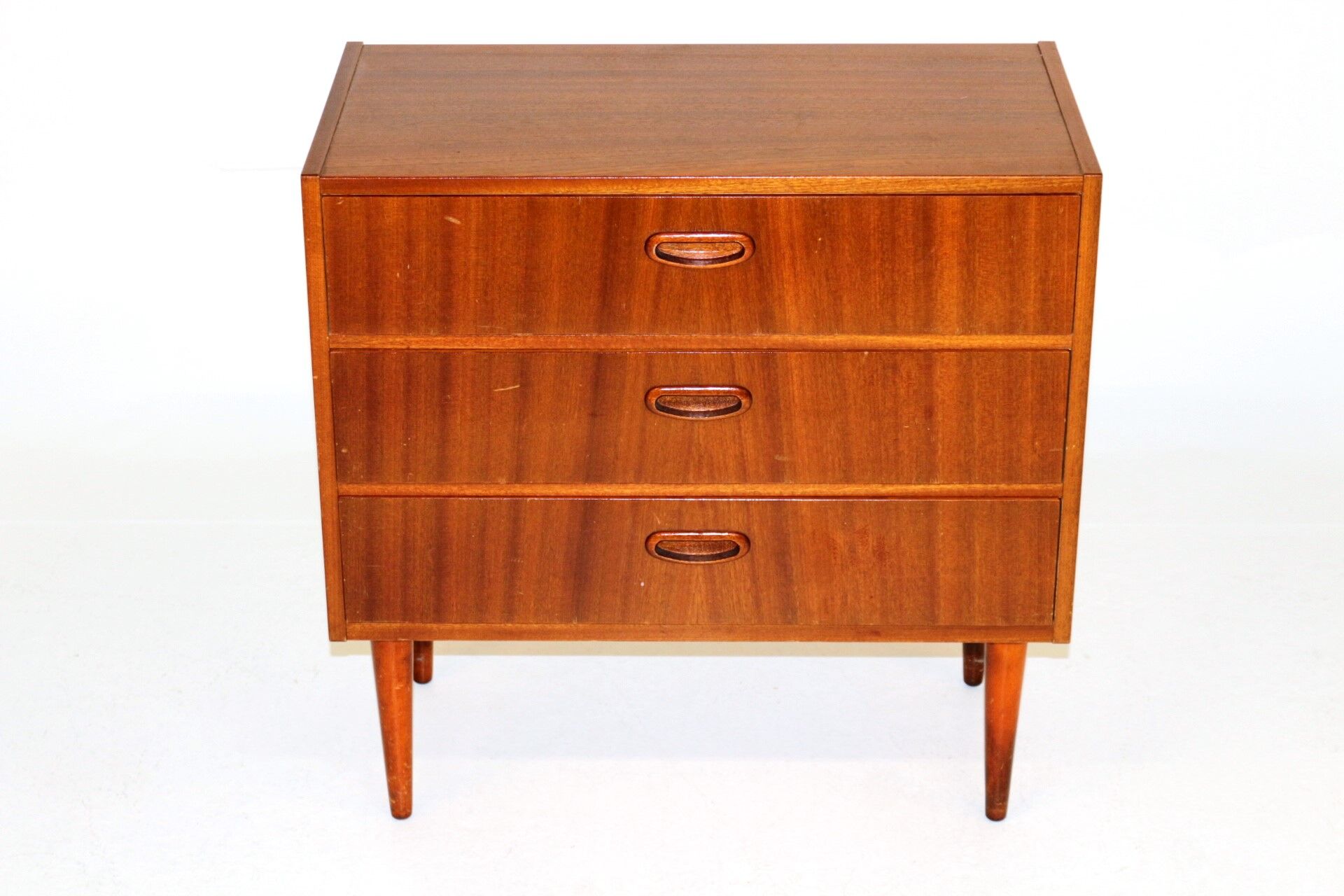 Small Swedish mahogany chest of drawers  Sweden, 1960