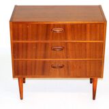 Small Swedish mahogany chest of drawers  Sweden, 1960