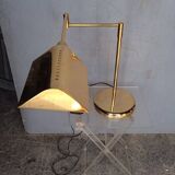 Lampe de bureau liseuse en laiton design vintage ep 1970