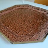 1970 tray in smoked lucite