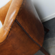 Vintage club armchair in leather color cognac Netherlands