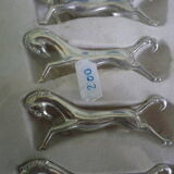 Silver metal knives in their origin box