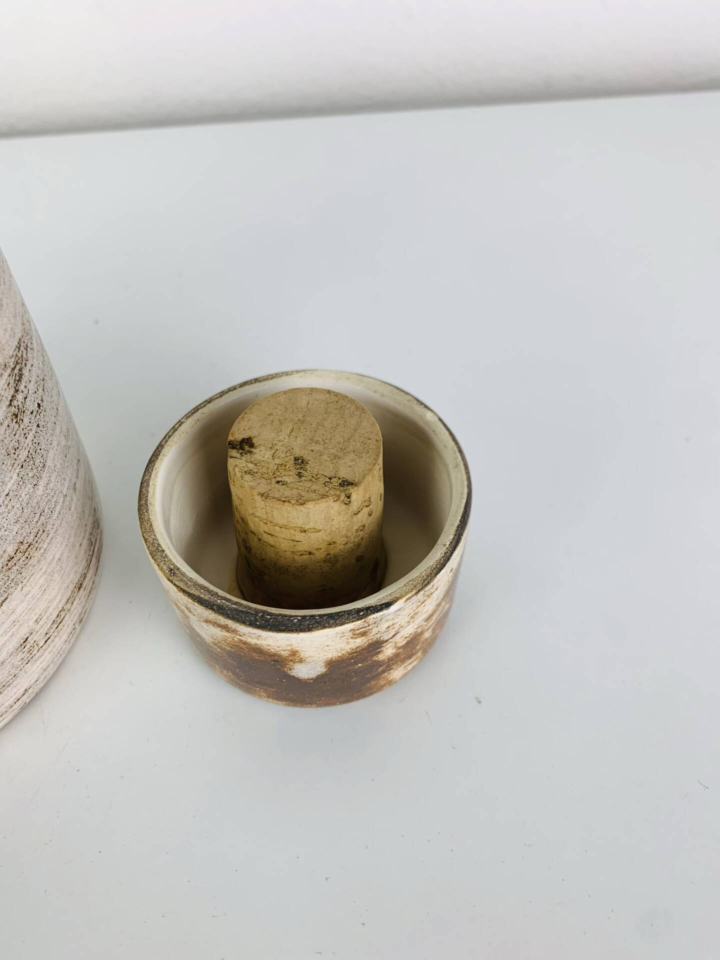 Ceramic bottle by Henri Cimal, Galerie de la Courtine, 1960s