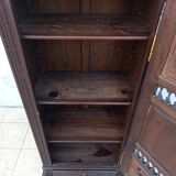 Bonnetière Armoire style Breton en bois naturel