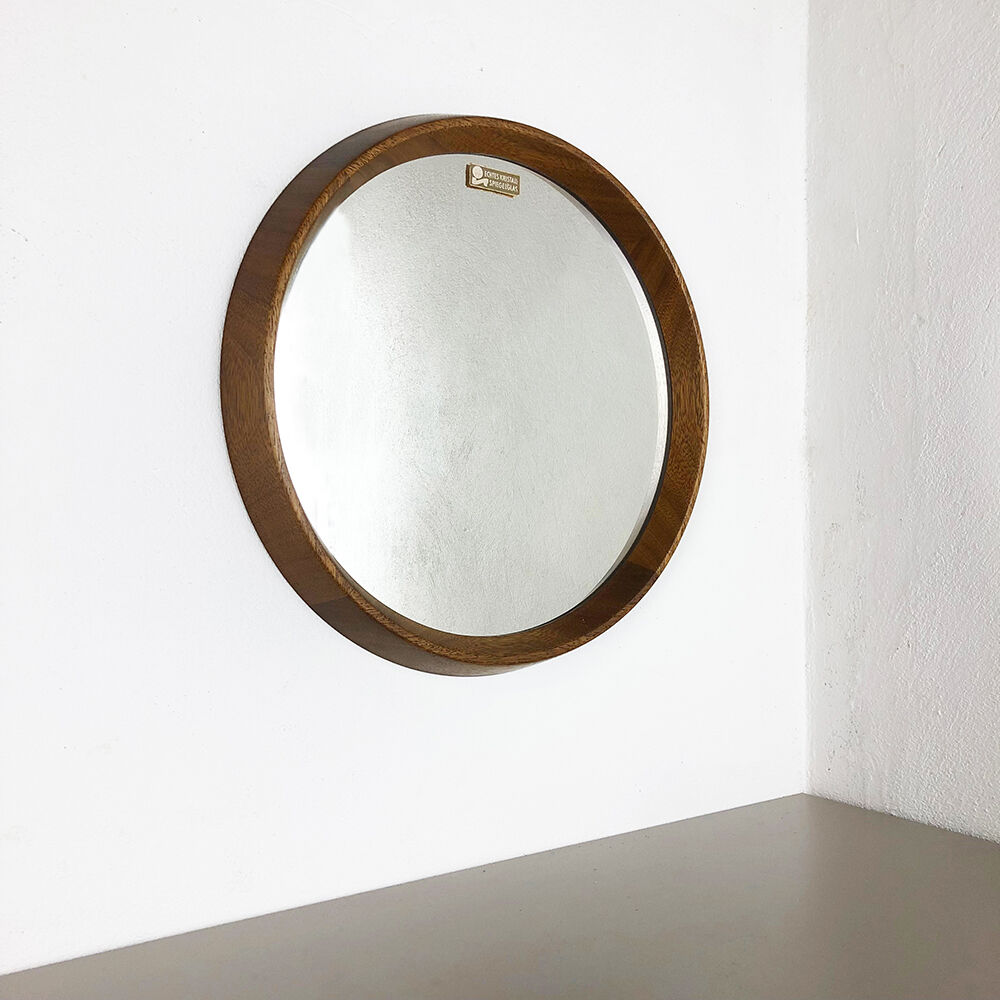 Oak wood mirror, 45cm, made in Germany