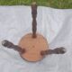 Wooden tripod stool H 44 cm