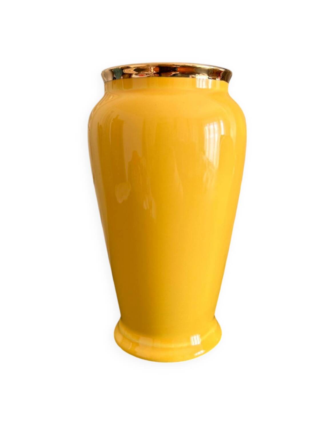 Lot grès et céramique – 2 vases vintage & 4 assiettes en grès spiralé