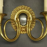 Paire d'appliques aux cors de chasse
