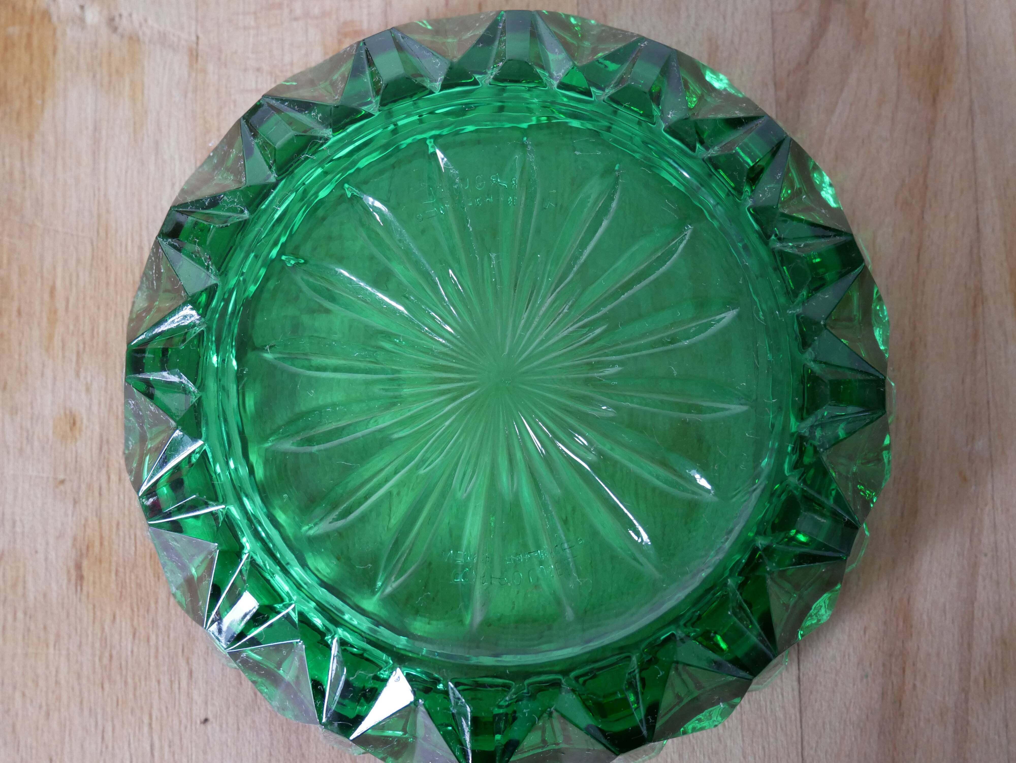 Green ashtray Carrousel "High Race Wines"