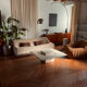 Vintage 1980s Italian travertine coffee table from Florence.