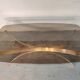 Golden metal coffee table, 70s