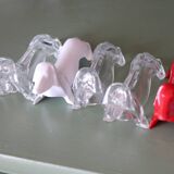 12 vintage dachshund knife rests