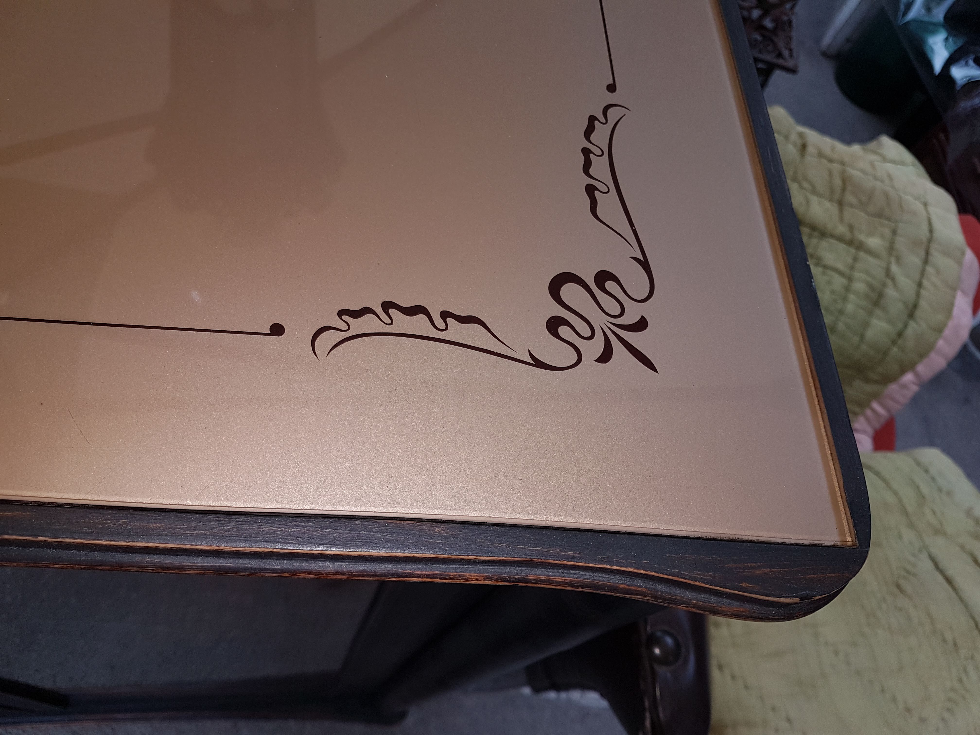 Patina wooden showcase