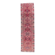 Pink Turkish Hand-Knotted Runner 86x317