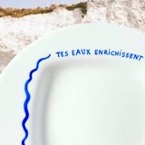 Assiette poétique en céramique