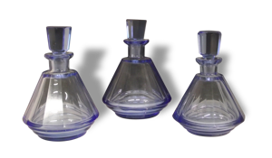 Flacons de toilette bleus
