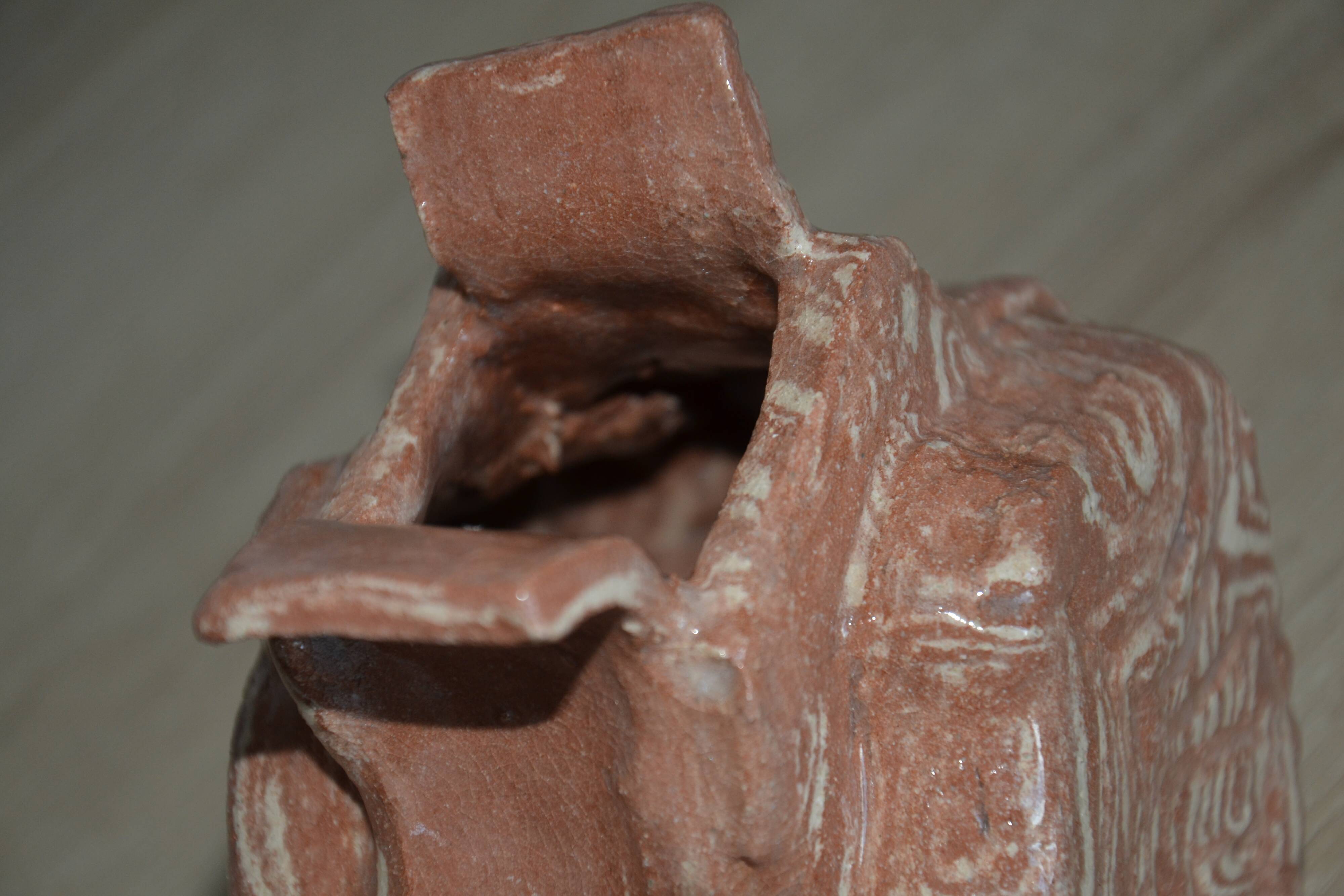 Stoneware vase signed GT