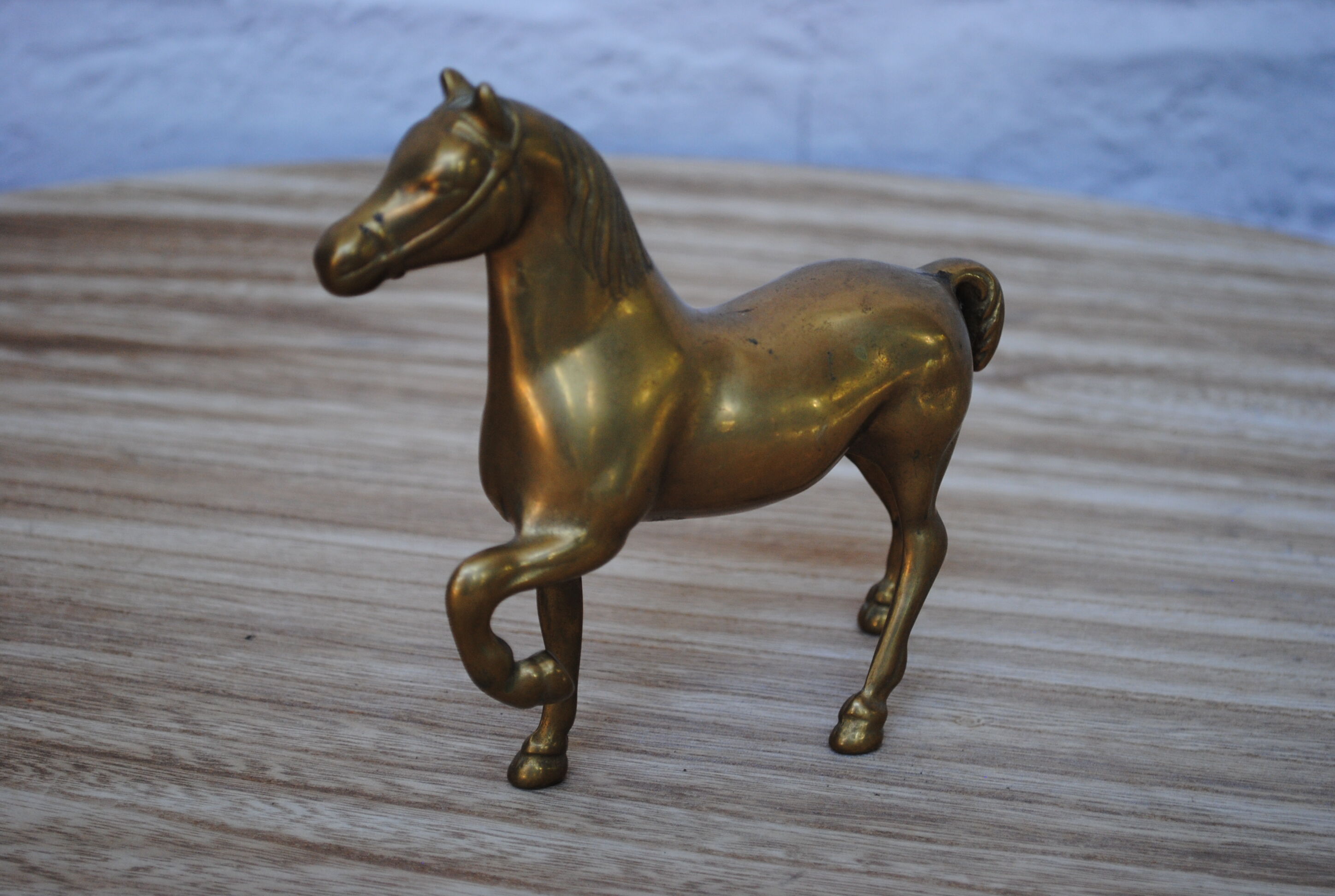 Brass horse