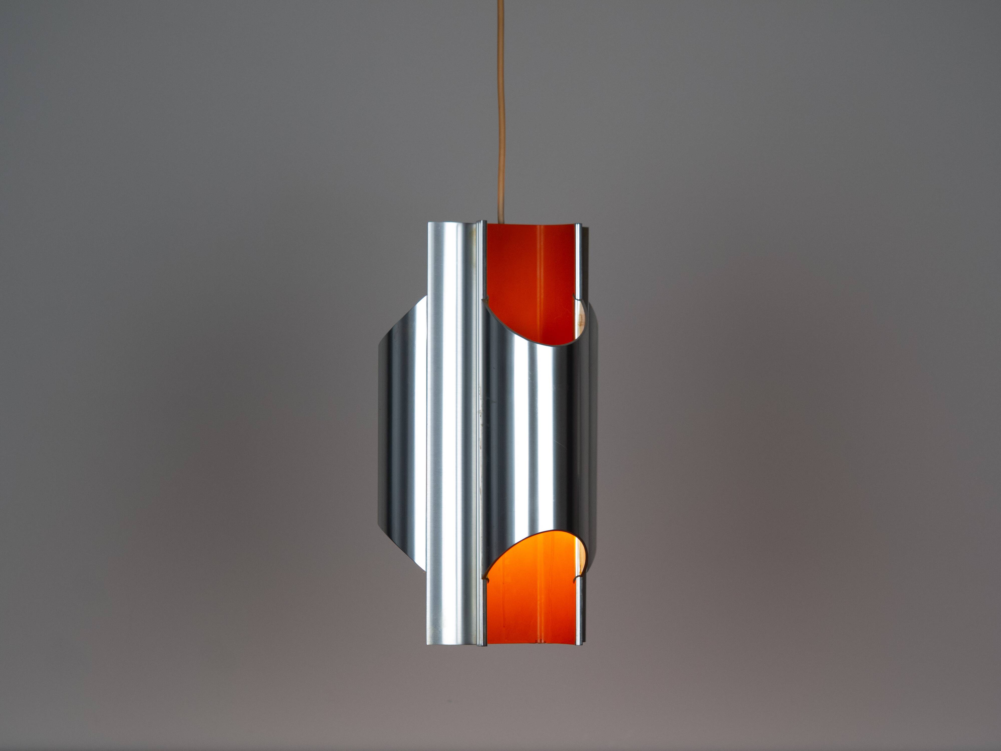 Lampe suspendue vintage danoise Pantre par Bent Karlby, Lyfa, années 1970