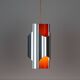 Vintage Danish pendant lamp Pantre by Bent Karlby, Lyfa, 1970s.