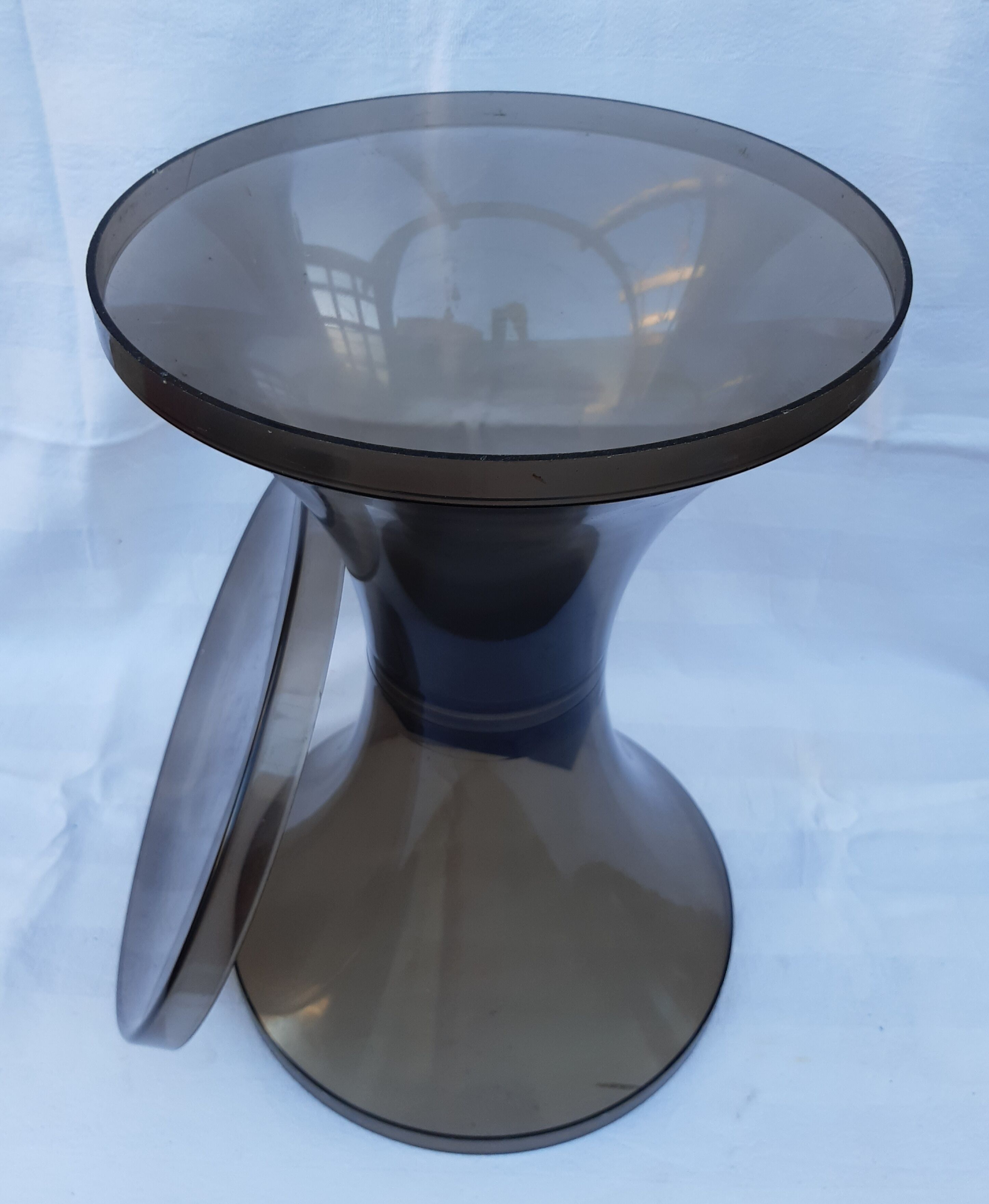 1970s smoked polycarbonate tamtam tab