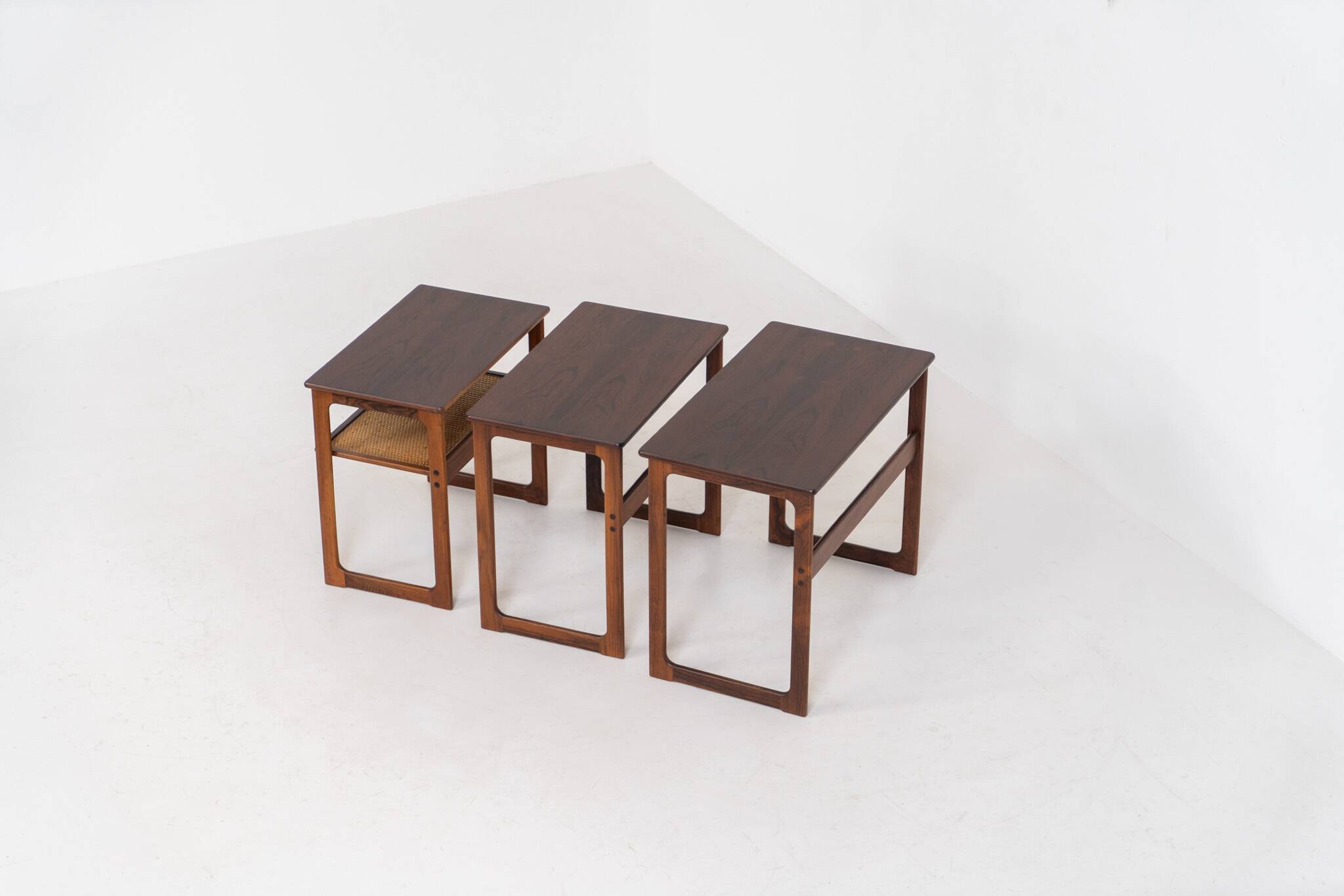 “Model 219” nesting tables by Johannes Andersen & Illum Wickelso