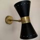Pair of Black Diabolo Wall Lights