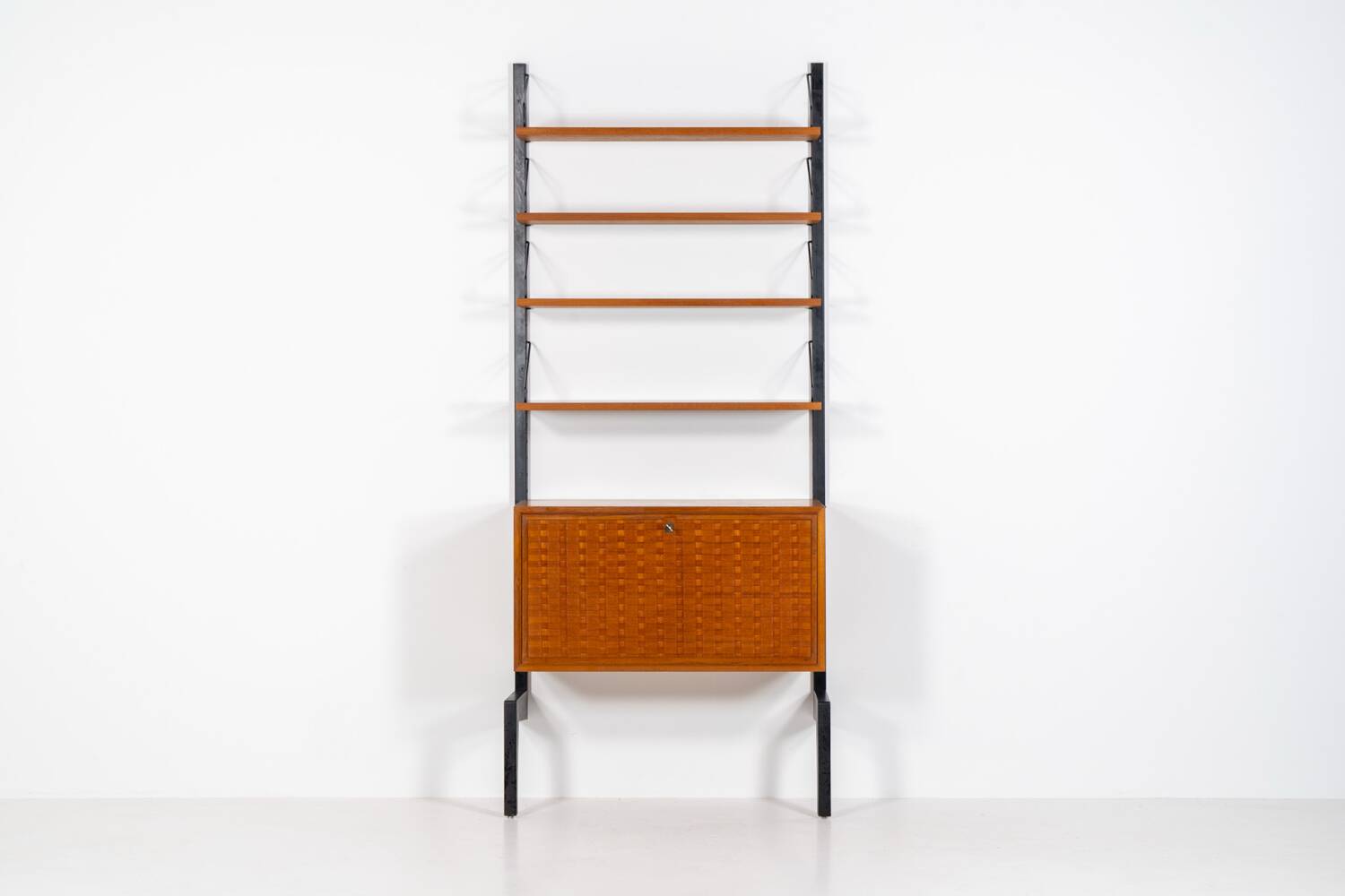 Rare Poul Cadovius standing wall-unit with bar (Denmark, 1960s).