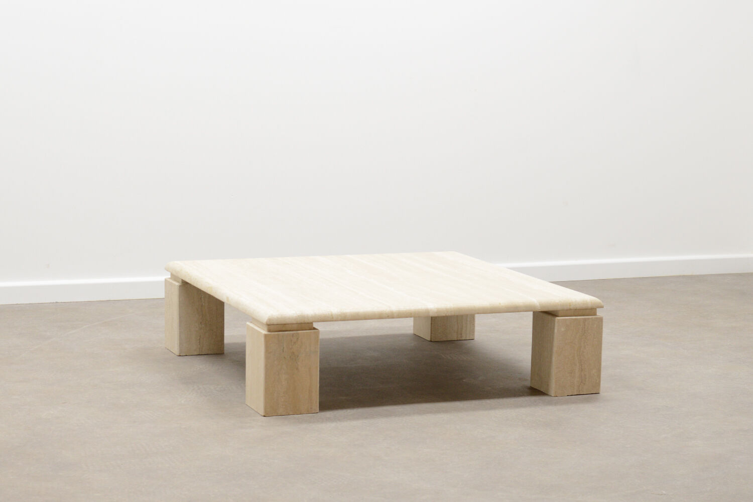 70’s Italian travertine coffee table