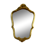 Old golden resin mirror