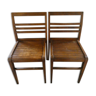 Pair of chairs stackable René Gabriel