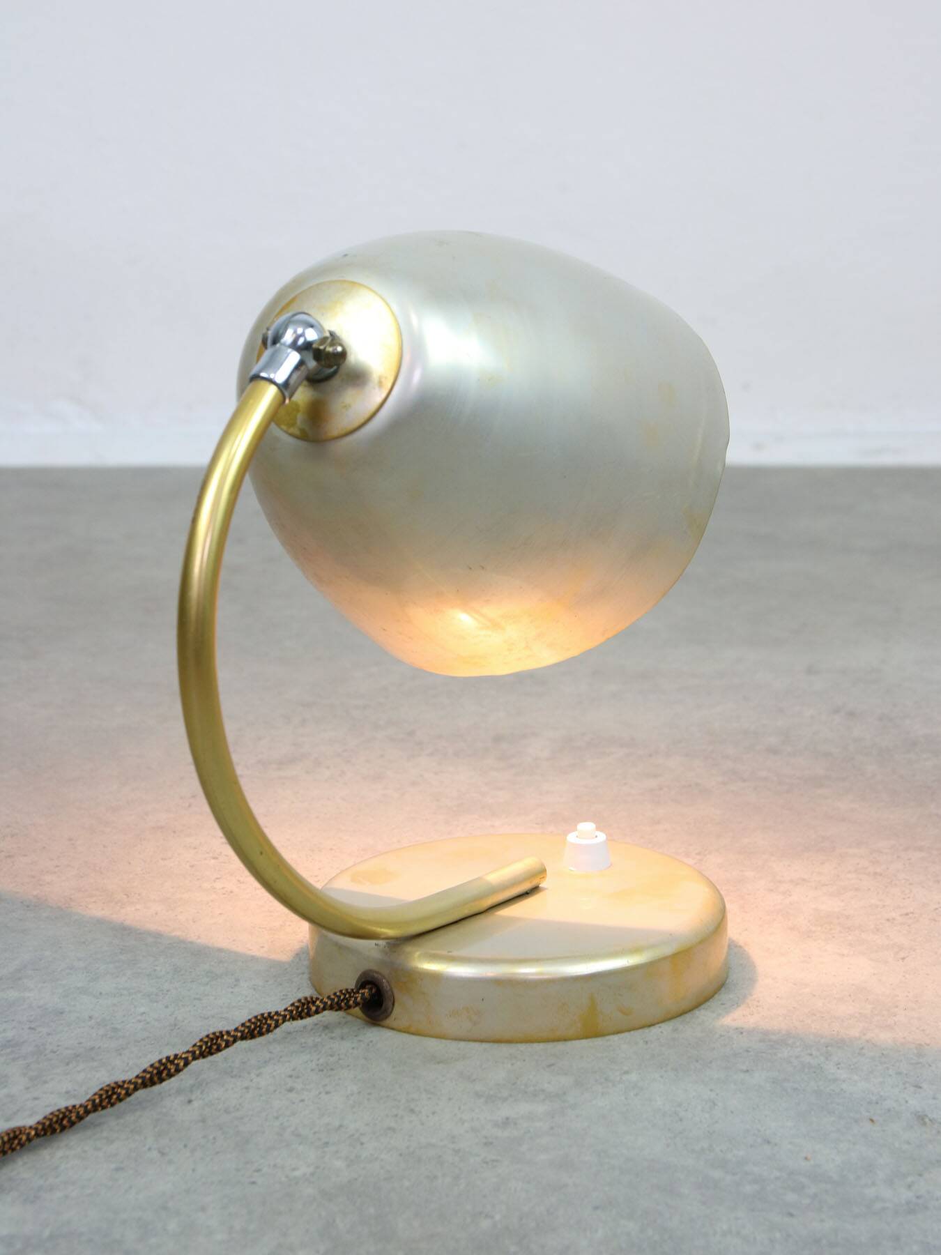 Mid-Century Italian Metal Table Lamp