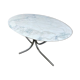 Table ovale marbre arabescato roche et bobois 1970