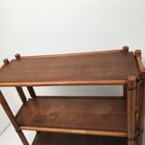 Bamboo and vintage leather storage