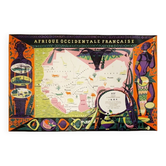 Affiche originale Afrique occidentale française