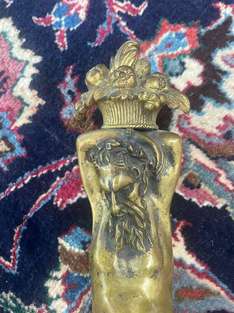 Pair of gilt bronze wall sconces with caryatid and Atlante decoration, 18th century.