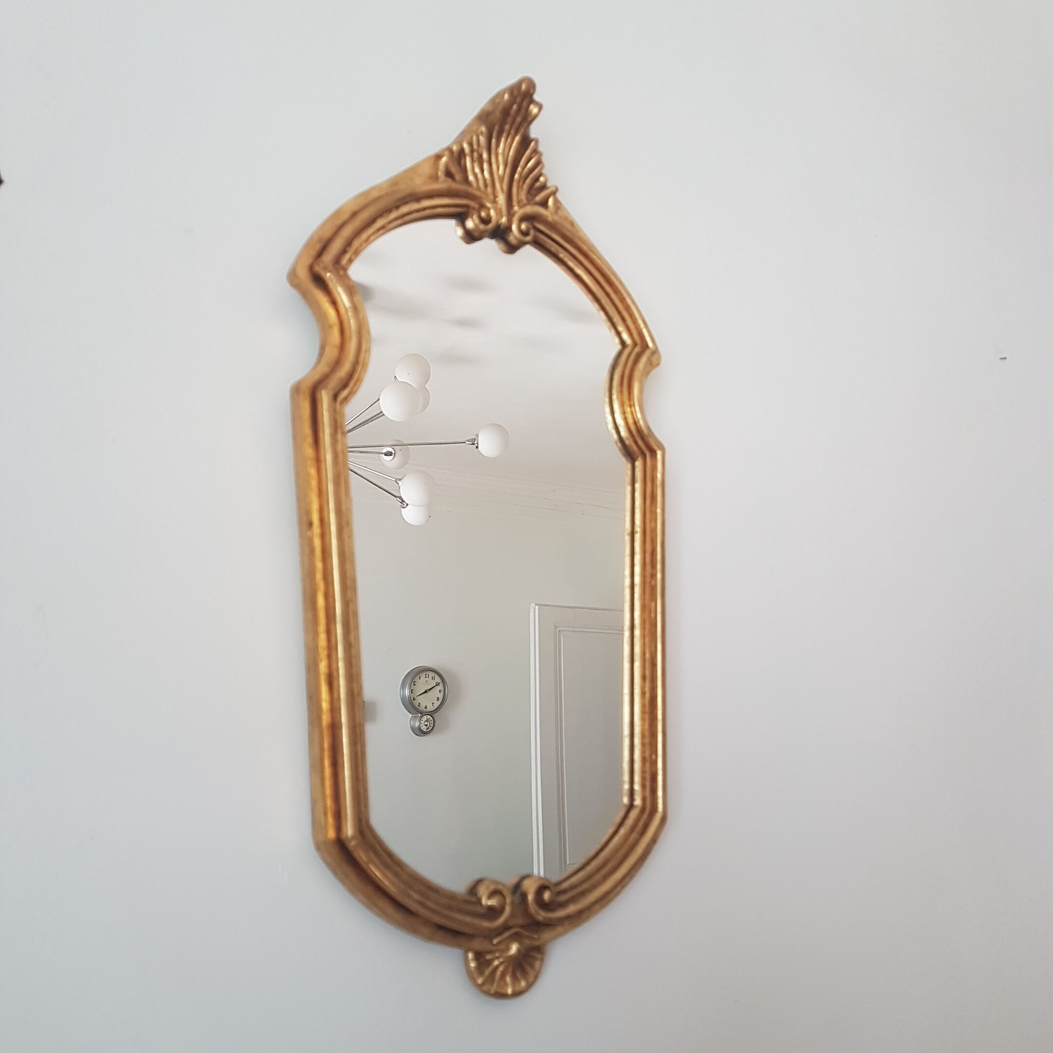 Classic golden mirror 22x42cm