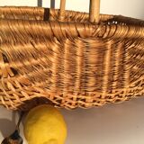 Rectangle braided hand basket