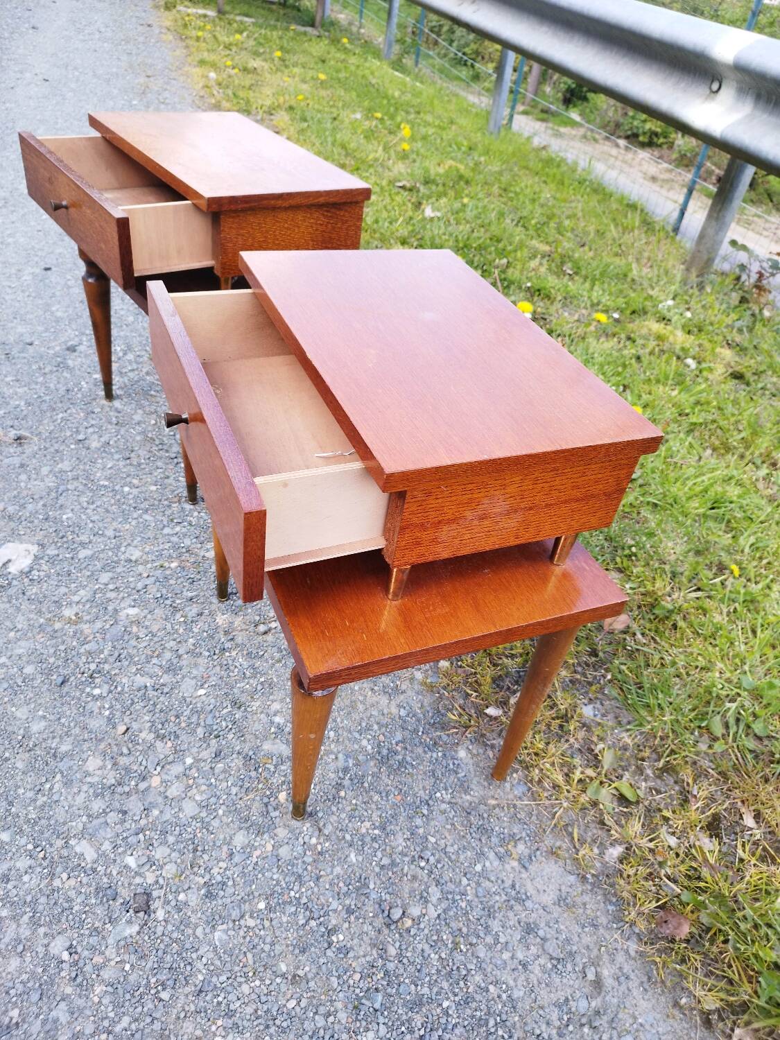 Pair of vintage bedside tables 50/60
