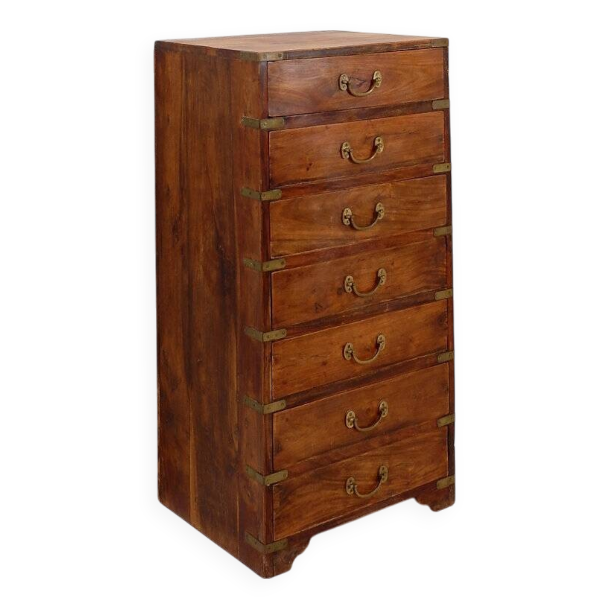 Mid-century style wooden 7-drawer chest of drawers