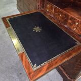 Flamed mahogany secretary from the Restoration period.