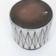 West German ceramic cache-pot — geometric sgraffito, Cologne, 1960s