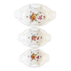 Set de 3 plats ajourés fleuris