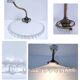 Opaline porcelain brass wall light early 20th century