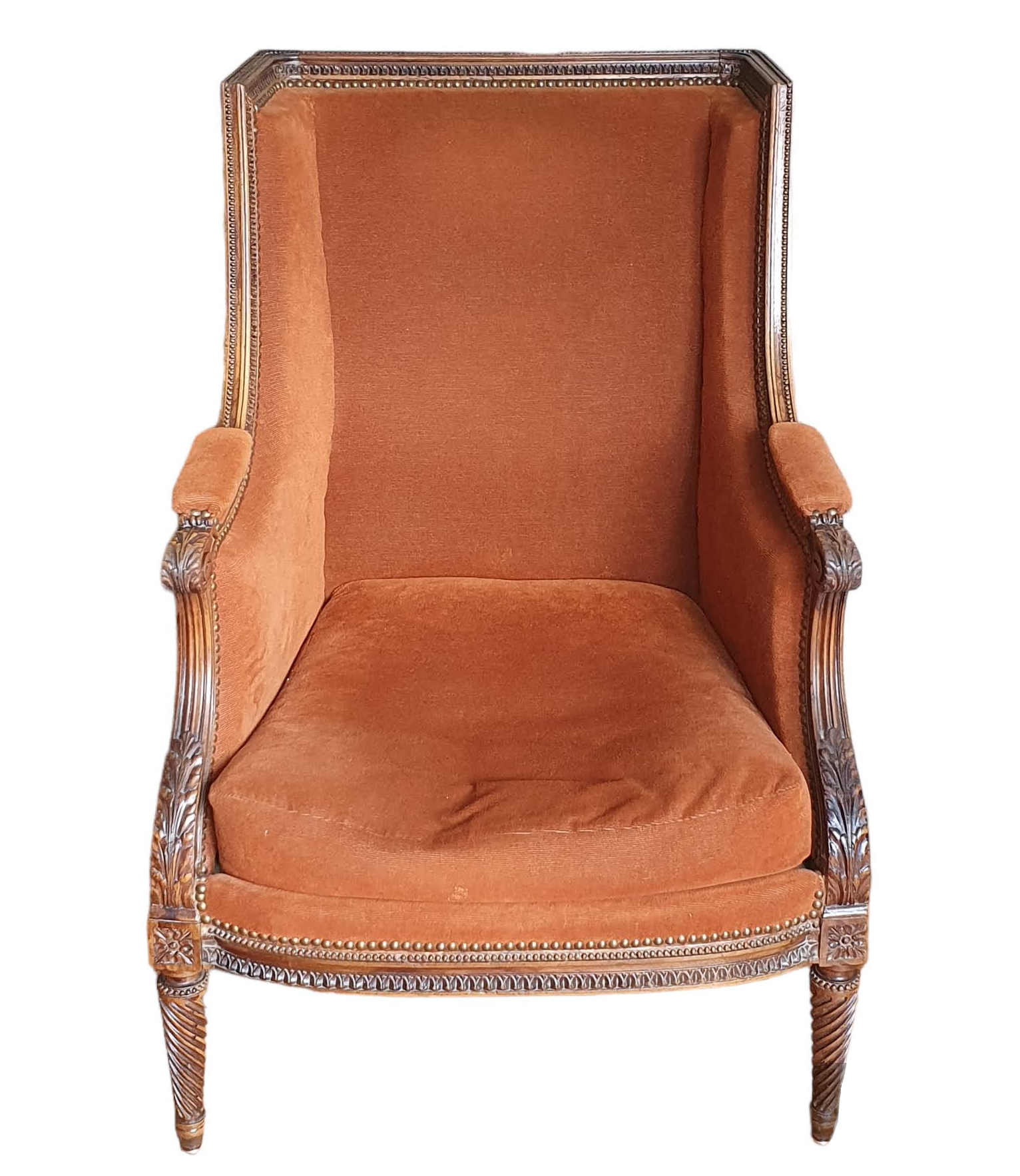 Eared shepherdess armchair