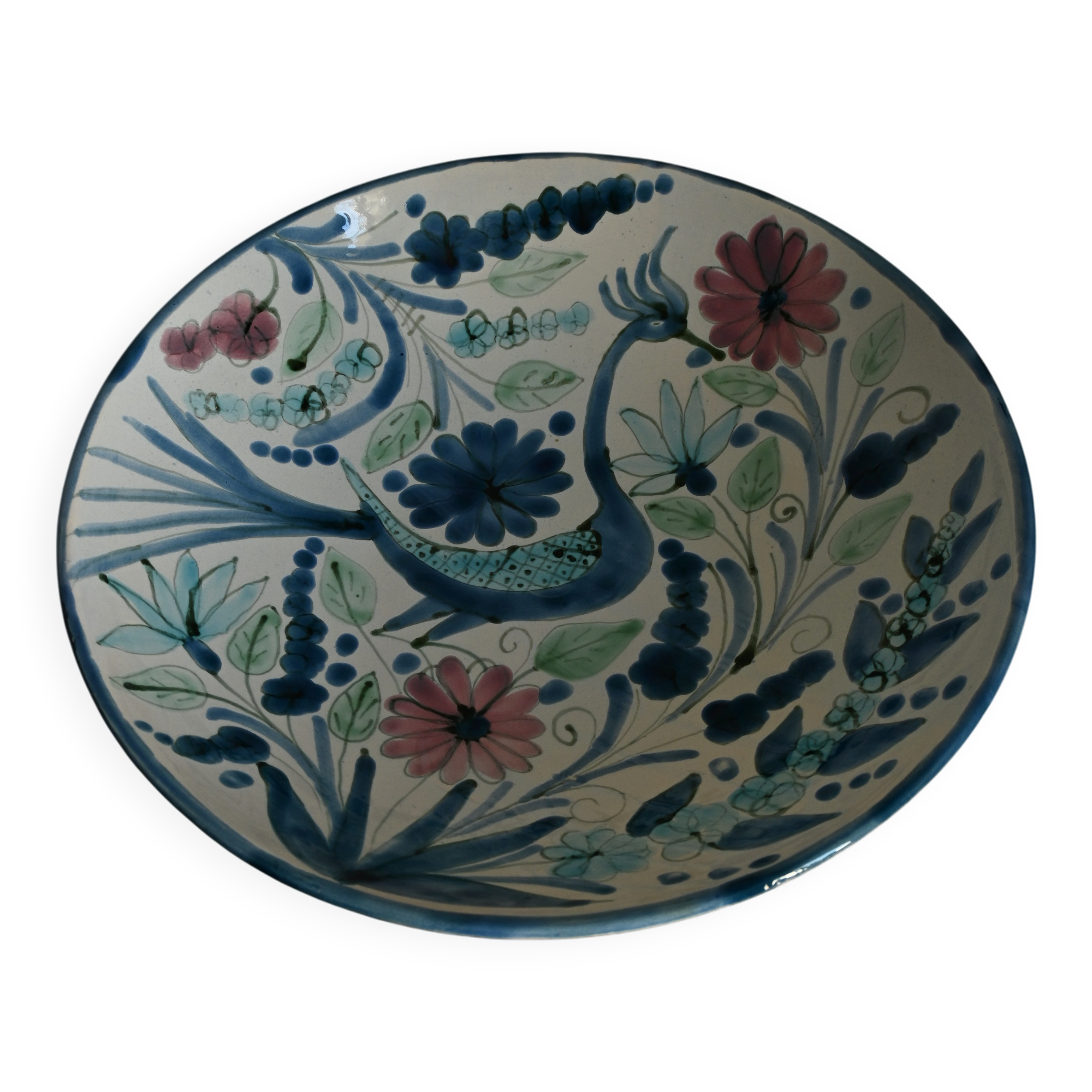 Ceramic plate signed Maja